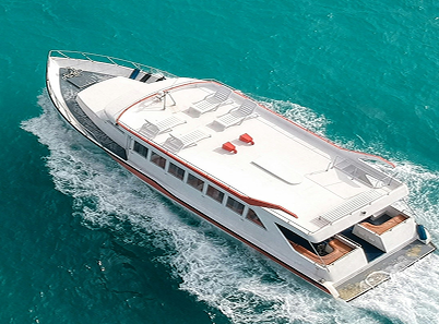 big white boat